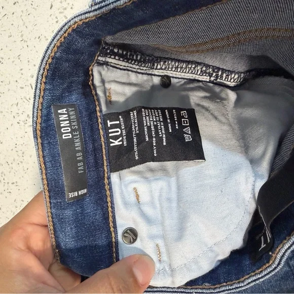 KUT from the Kloth Donna Fab Ab Ankle Skinny Jeans – Size 6 - Picture 10 of 10